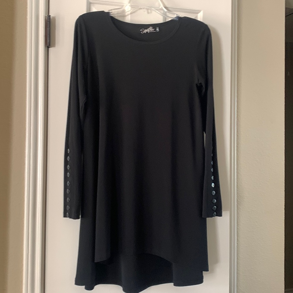 Black top, fun to wear.